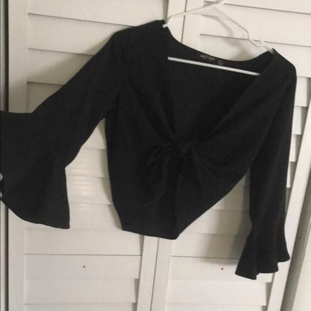 Crop tie up top
